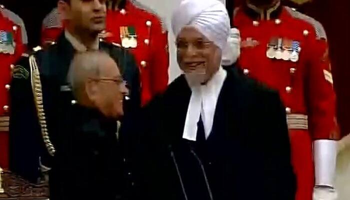 Justice Jagdish Singh Khehar sworn in as Chief Justice of India