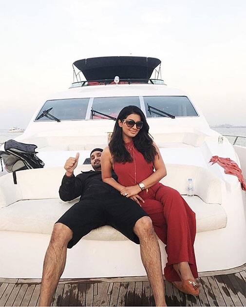 Harbhajan Singh :- In the middle of the Arabian Sea