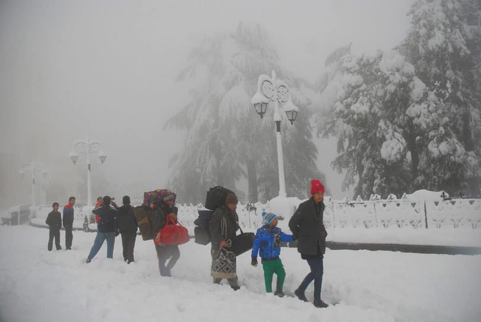 Snowfall in Shimla