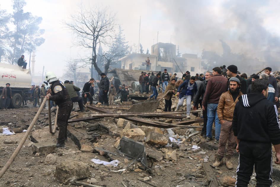 Dozens were killed when a car bomb went off