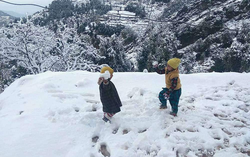 Snowfall in Poonch