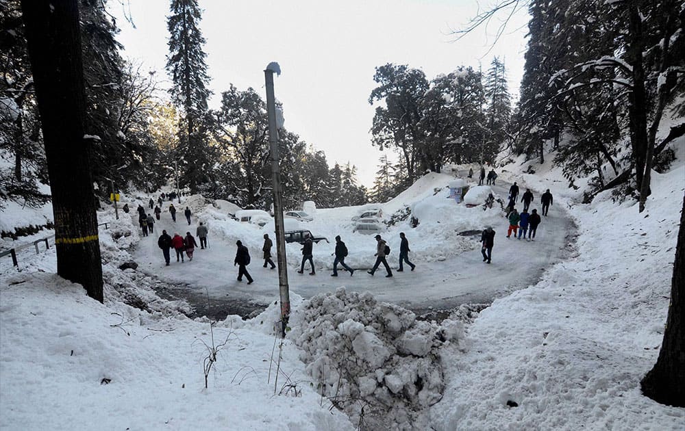 Snow in Shimla