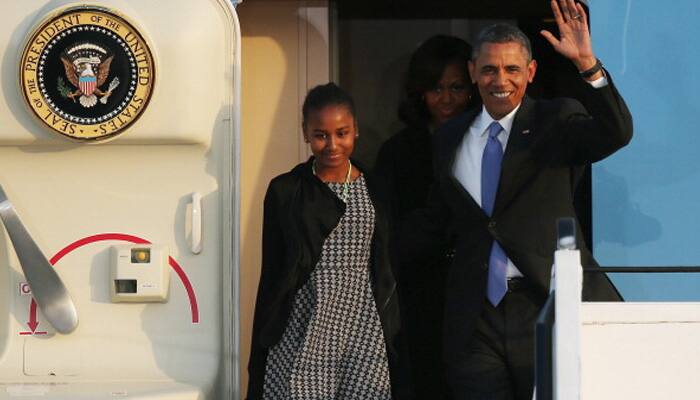 Why was Barack Obama&#039;s daughter Sasha missing during his farewell address?