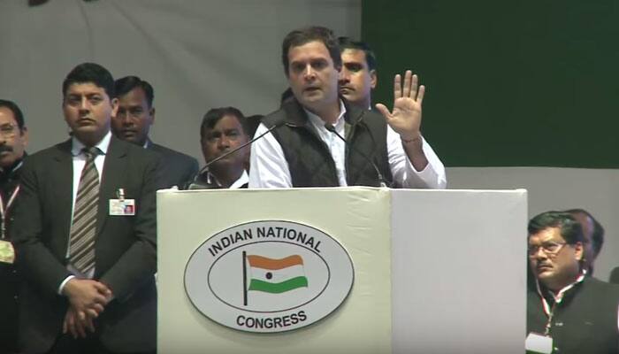 Rahul Gandhi claims he saw Congress&#039; party symbol in pictures of Lord Shiva, Guru Nanak
