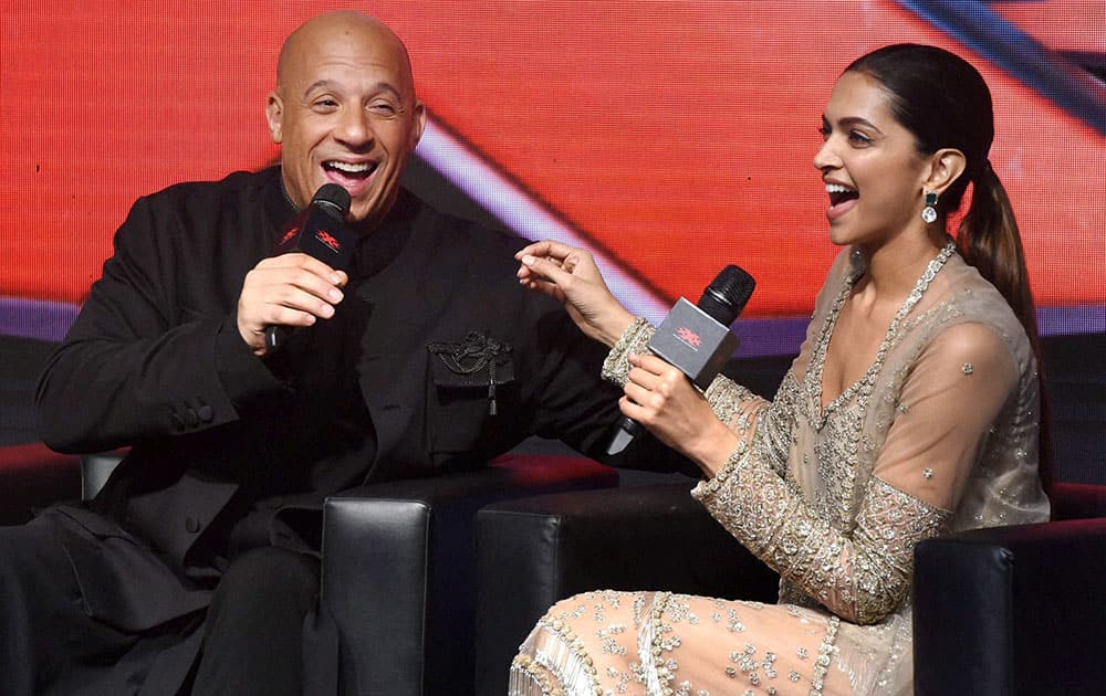 Vin Diesel and Deepika Padukone promote their film