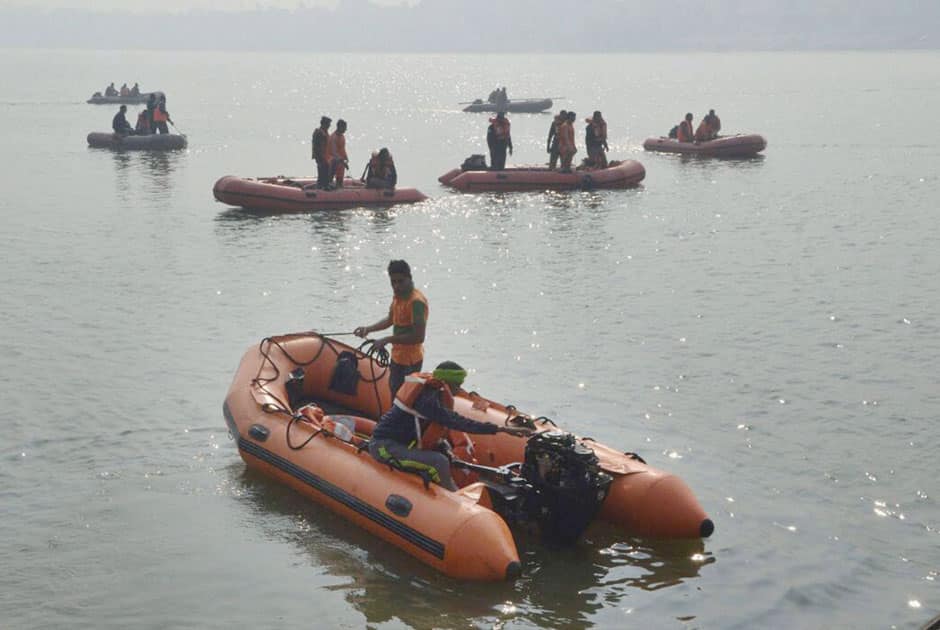 NDRF Personnel carry out rescue operations