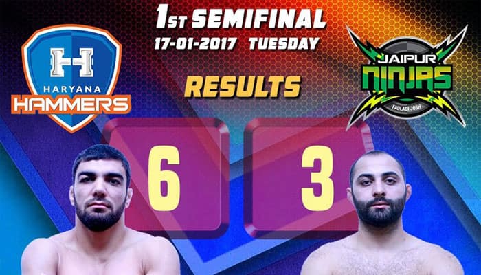 PWL 2017: Haryana Hammers thrash Jaipur Ninjas 6-3 to enter final for second consecutive year
