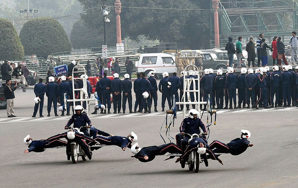 Republic Day parade rehearsal