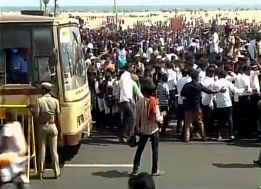 Jallikattu Protest in Tamil Nadu