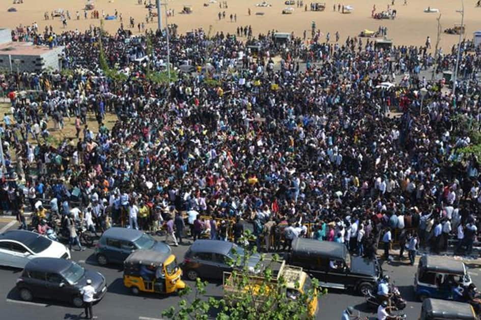 Jallikattu Protest in Tamil Nadu