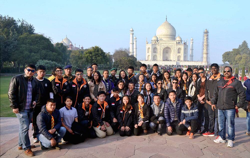 NCC cadets at Taj NCC cadets at Taj