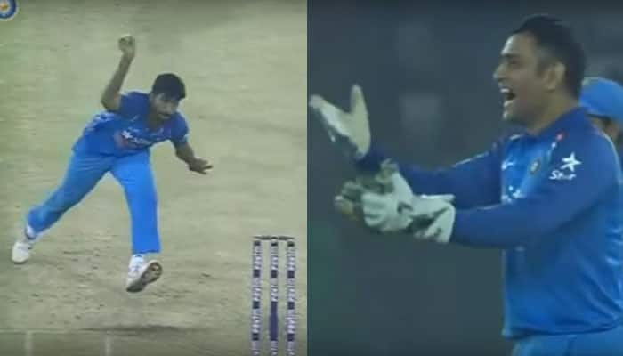 WATCH: MS Dhoni asks Jasprit Bumrah to go easy after he hurriedly ran out England skipper Eoin Morgan