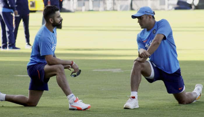 MS Dhoni gifts Virat Kohli, a &#039;signed match ball&#039; for ODI series triumph over England