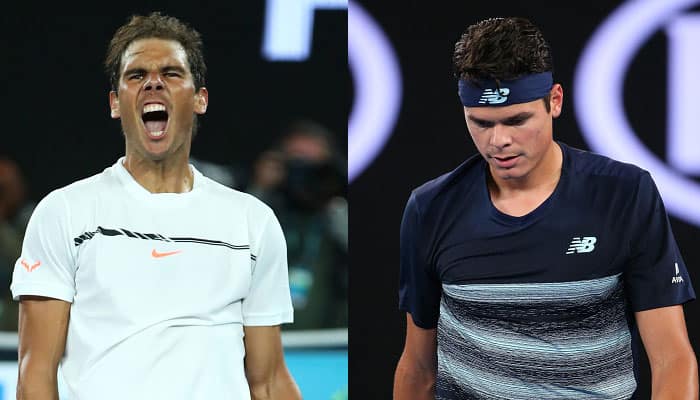 Australian Open 2017: Rafael Nadal storms into semis with comprehensive win over big-serving Milos Raonic