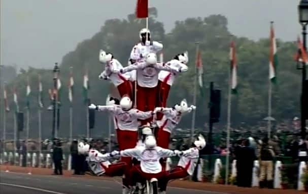 Motorcycle display team