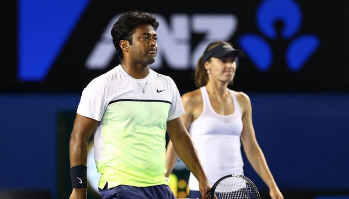 Aus Open: Defending champions Leander Paes-Martina Hingis knocked out, lose to Sam Groth- Samantha Stosur