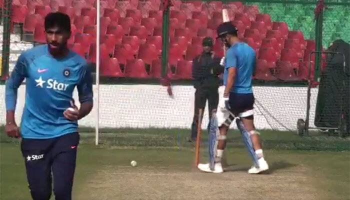 WATCH: How MS Dhoni smashed yorker king Jasprit Bumrah after challenging him in nets