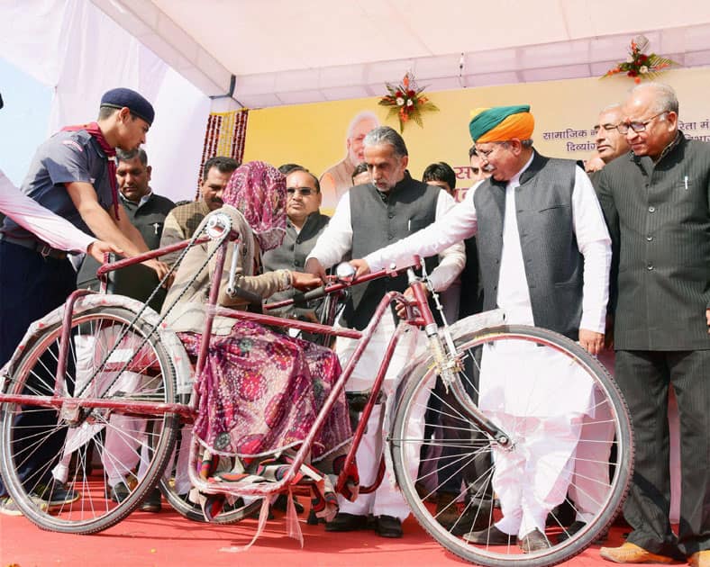 Wheel chair distribution in Bikaner