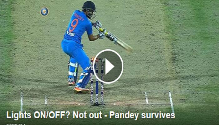 WATCH: Manish Pandey survives despite Ben Stokes delivery hitting the bail