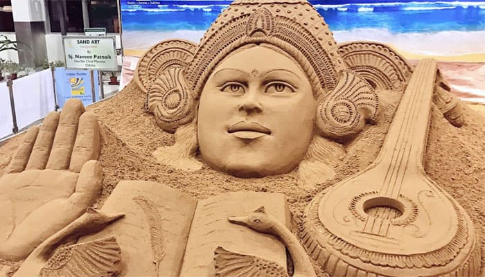 Vasant Panchami 2017: Sudarsan Pattnaik pays tribute to Goddess Saraswati – See PICS