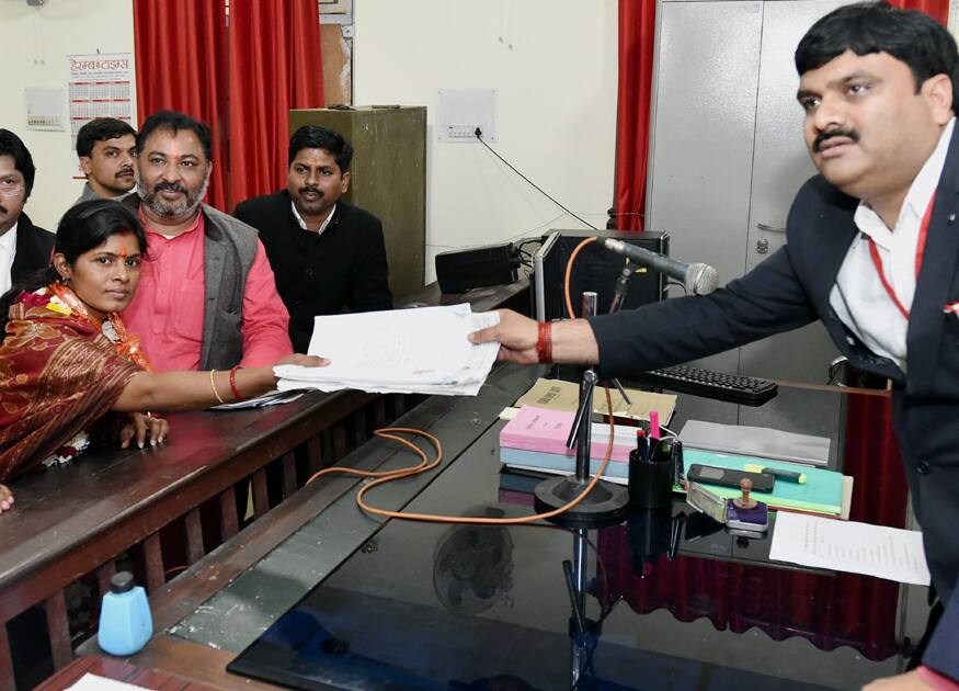 Swati Singh files nomination papers Swati Singh files nomination papers