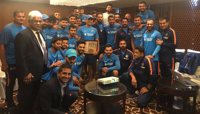 Fans bamboozled seeing Rohit Sharma present for BCCI&#039;s felicitation of MS Dhoni in Bengaluru