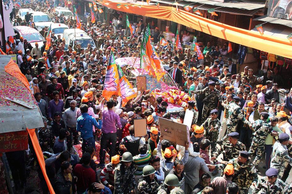 Amit Shah at election rally