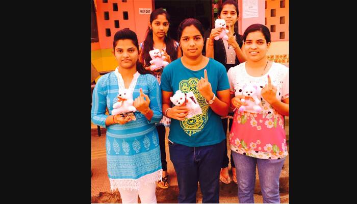 Goa assembly polls: First-time women voters get teddy bears