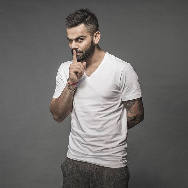 Virat Kohli :- Shhhhhh. I'm. Not. Telling