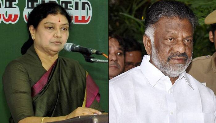 VK Sasikala breaks silence, says DMK behind Panneerselvam&#039;s revolt