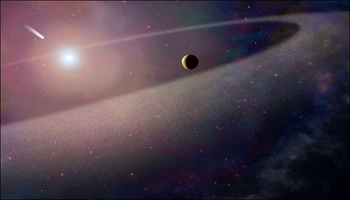 NASA&#039;s Hubble spies on atmosphere of white dwarf being polluted by enormous comet-like object for the first time!