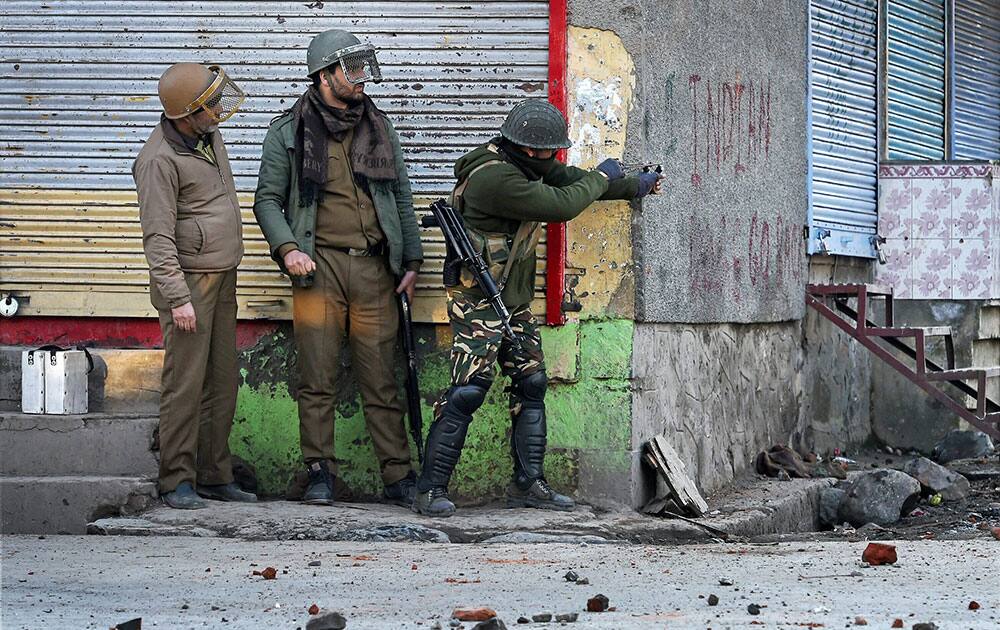 Protest in Srinagar