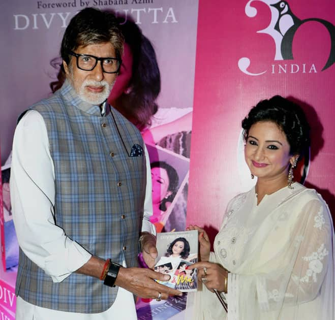 Divya Dutta with Amitabh Bachchan