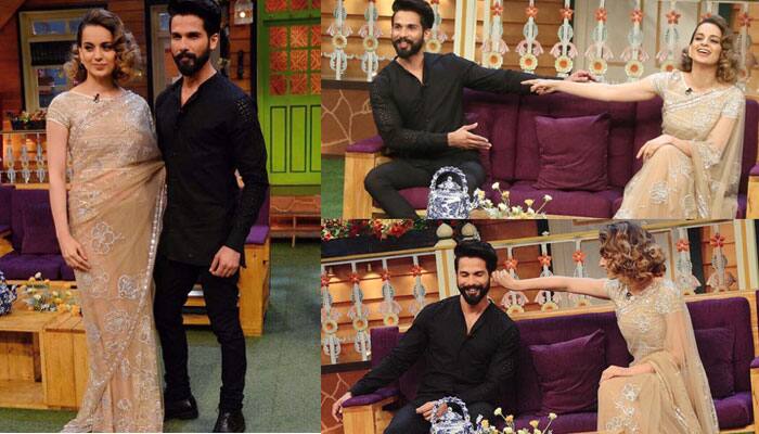 Rangoon promotions: Shahid Kapoor and Kangana Ranaut enjoy fun moments on &#039;The Kapil Sharma Show&#039;