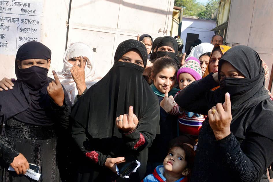 Voting in Agra