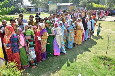 Voting in Mathura