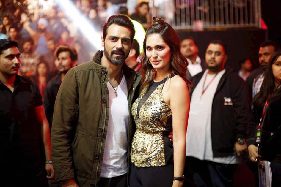 Actor Arjun Rampal and Actress Bruna Abdullah