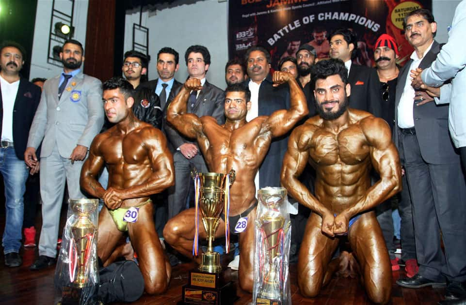 Body building competition in Jammu