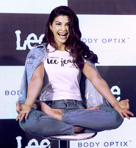 Jacqueline Fernandez during the launch of Lee Jeans