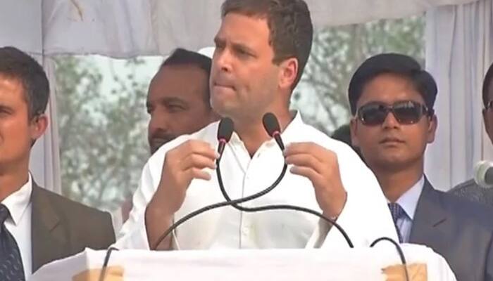 When Rahul Gandhi enacted PM Narendra Modi&#039;s reaction to his request to waive off farmers&#039; loan - Watch
