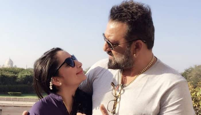 Sanjay Dutt&#039;s adorable scooter ride with wife Maanayata and kids - See pic