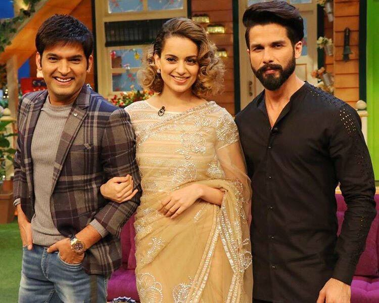 kapil sharma :- Don't miss the #rangoon special with #kanganaranaut @shahidkapoor