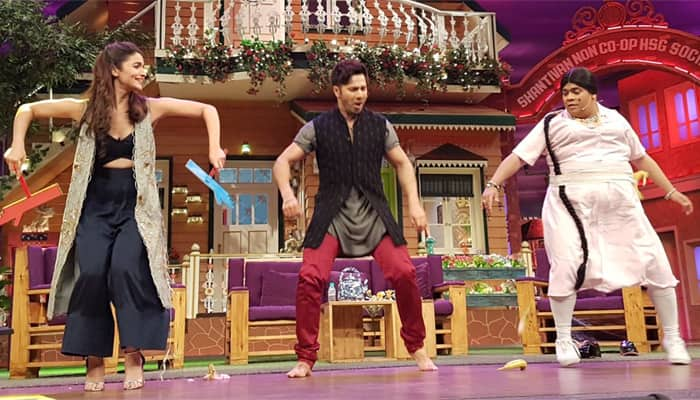 Varun Dhawan, Alia Bhatt spread madness on &#039;The Kapil Sharma Show&#039;