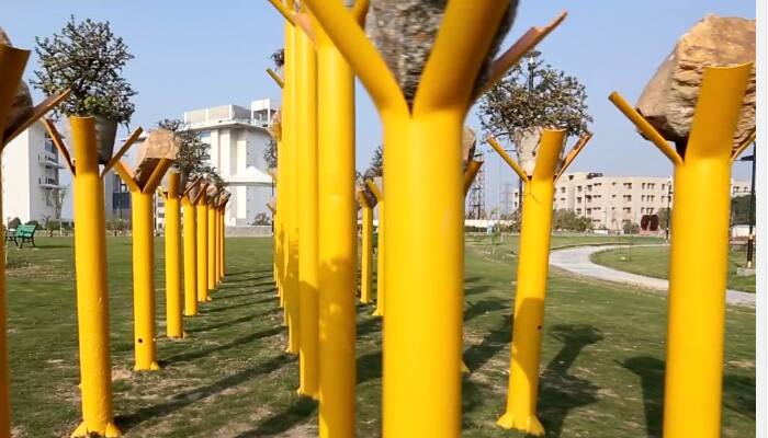 Unveiled: &#039;Prakriti Metro Park&#039; of Delhi created from waste materials - Watch