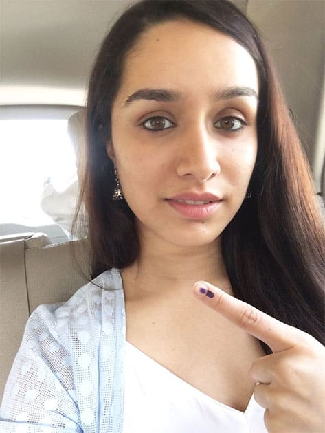 Done voting - ShraddhaKapoor