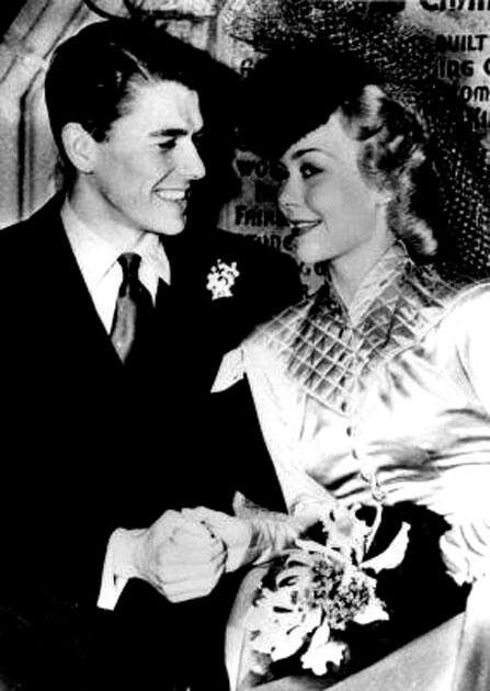 RONALD REAGAN AND JANE WYMAN