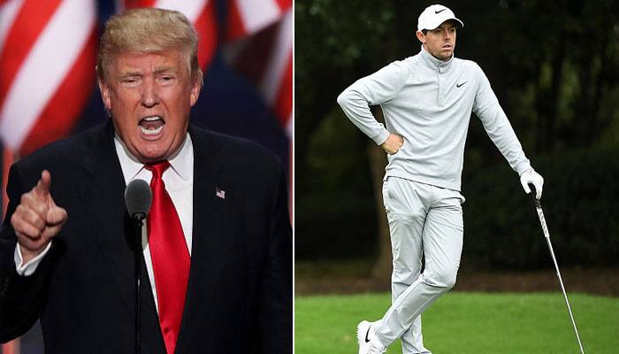 Rory McIlroy faces criticism for playing golf with US President Donald Trump