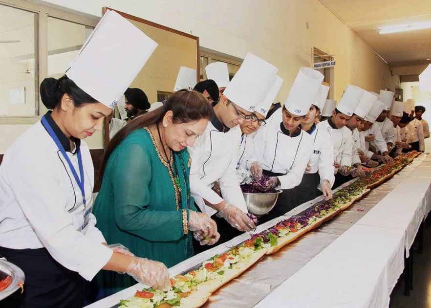 100 feet-long sandwich in Jalandhar