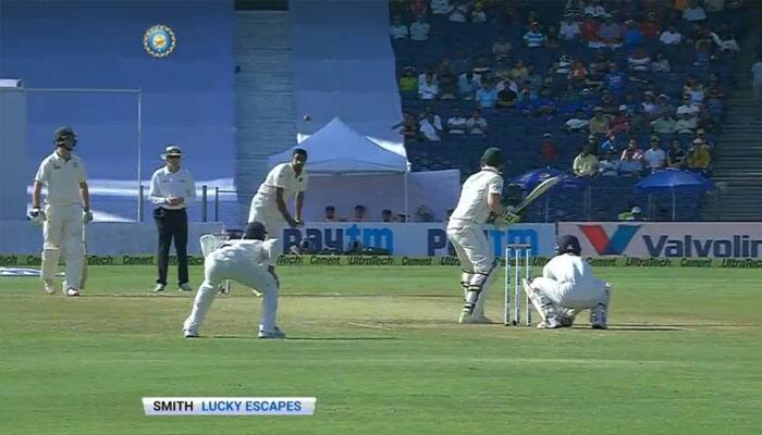 Steve Smith registers 18th Test ton, courtesy 4 lifelines amid poor Indian fielding in Pune – WATCH