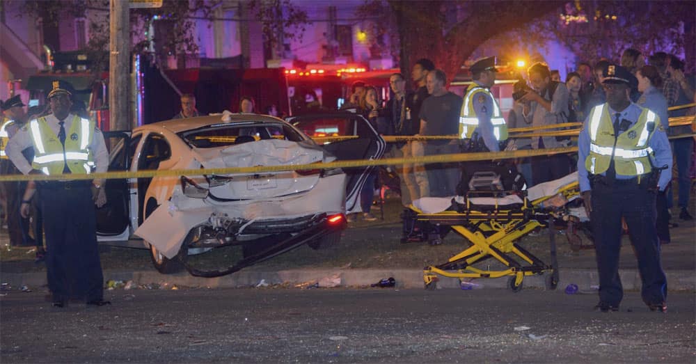 pickup truck plowed into a crowd